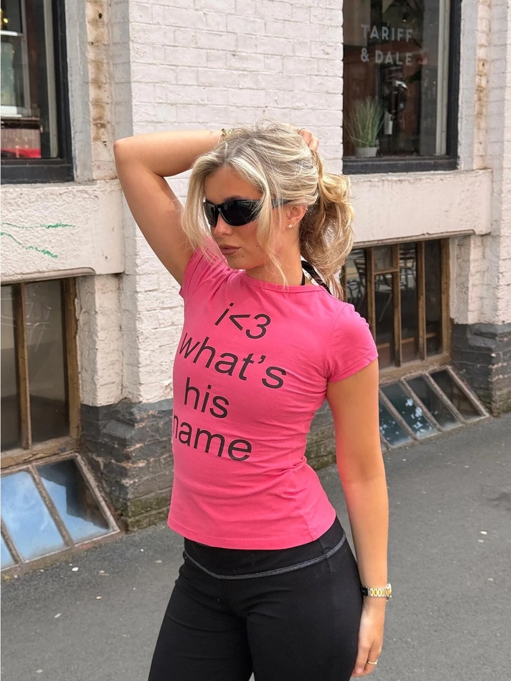 Princess Polly What's His Name Graphic Top Hot Pink Size 2